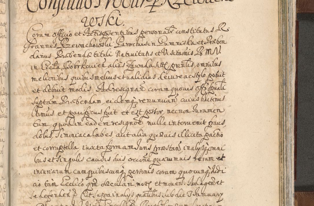 Zdjęcie nr 1539 dla obiektu archiwalnego: Acta actorum, decretorum, sententiarum, erectionum, confirmationum, institutionum, resignationum, constitutionum, provisionum, quietationum, submissionum, protestationum, substitutionum R. D. Petri Gembicki, episcopi Cracoviensis, ducis Severiae in a. D. 1650 et 1651 acticatorum. Volumen V