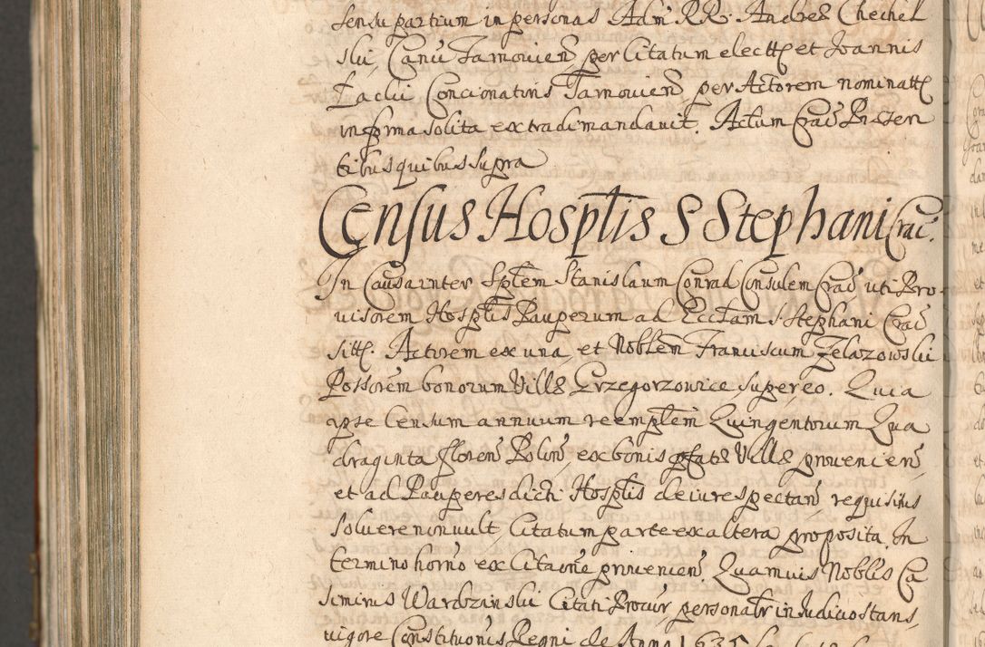 Zdjęcie nr 1538 dla obiektu archiwalnego: Acta actorum, decretorum, sententiarum, erectionum, confirmationum, institutionum, resignationum, constitutionum, provisionum, quietationum, submissionum, protestationum, substitutionum R. D. Petri Gembicki, episcopi Cracoviensis, ducis Severiae in a. D. 1650 et 1651 acticatorum. Volumen V