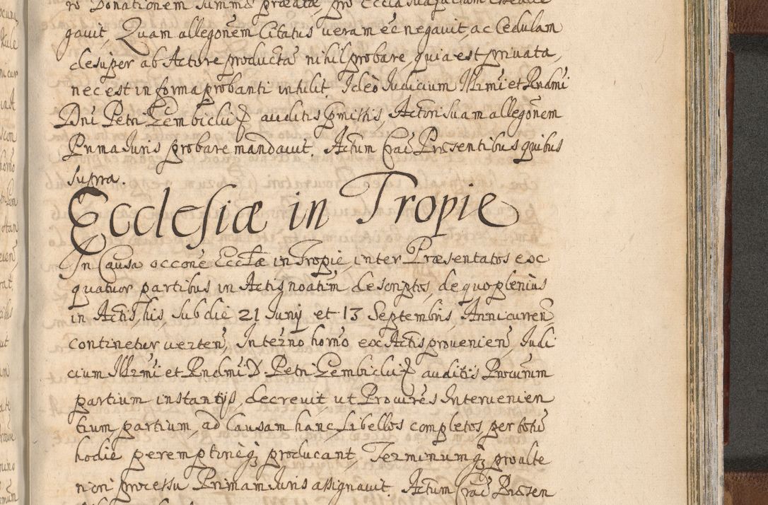 Zdjęcie nr 1535 dla obiektu archiwalnego: Acta actorum, decretorum, sententiarum, erectionum, confirmationum, institutionum, resignationum, constitutionum, provisionum, quietationum, submissionum, protestationum, substitutionum R. D. Petri Gembicki, episcopi Cracoviensis, ducis Severiae in a. D. 1650 et 1651 acticatorum. Volumen V