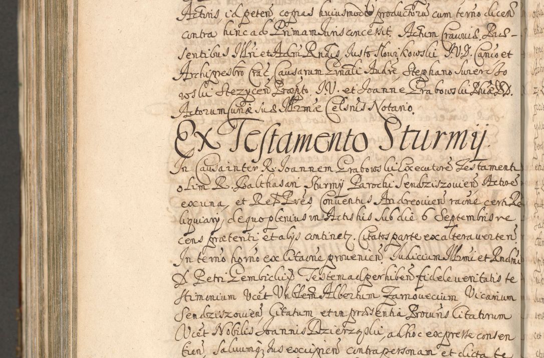 Zdjęcie nr 1532 dla obiektu archiwalnego: Acta actorum, decretorum, sententiarum, erectionum, confirmationum, institutionum, resignationum, constitutionum, provisionum, quietationum, submissionum, protestationum, substitutionum R. D. Petri Gembicki, episcopi Cracoviensis, ducis Severiae in a. D. 1650 et 1651 acticatorum. Volumen V