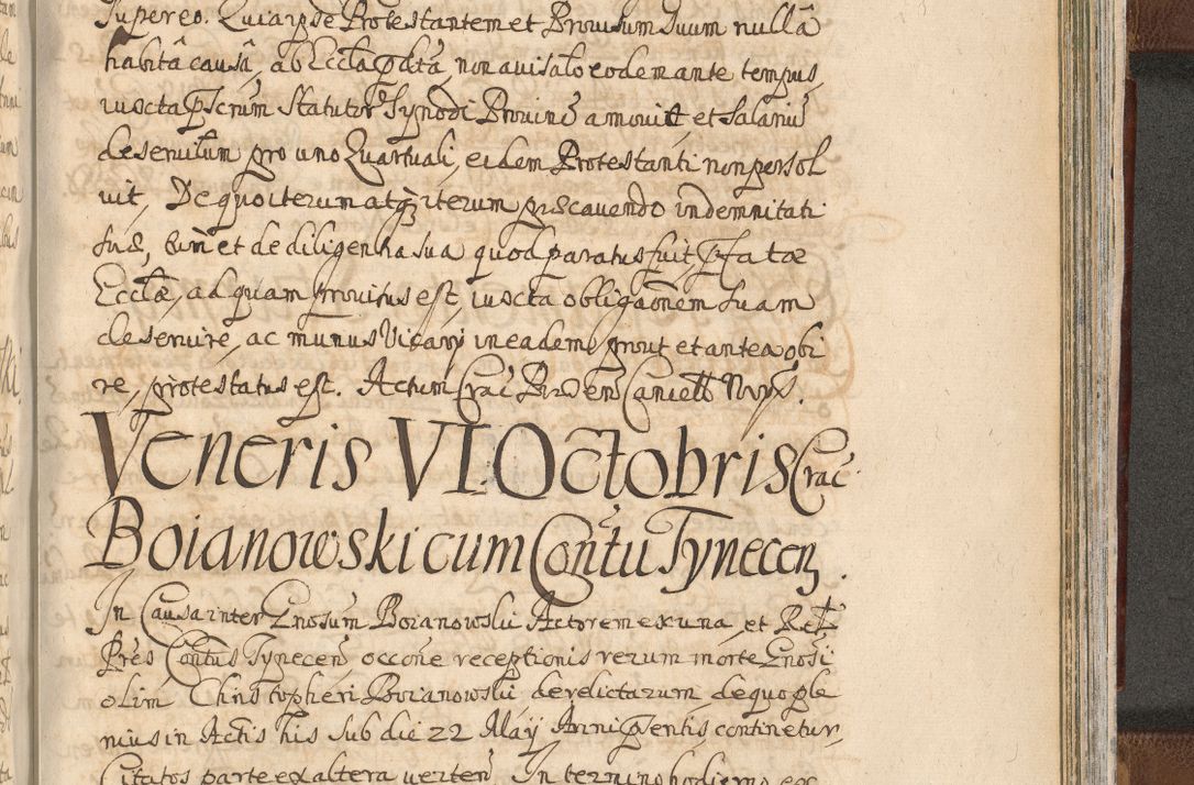 Zdjęcie nr 1531 dla obiektu archiwalnego: Acta actorum, decretorum, sententiarum, erectionum, confirmationum, institutionum, resignationum, constitutionum, provisionum, quietationum, submissionum, protestationum, substitutionum R. D. Petri Gembicki, episcopi Cracoviensis, ducis Severiae in a. D. 1650 et 1651 acticatorum. Volumen V