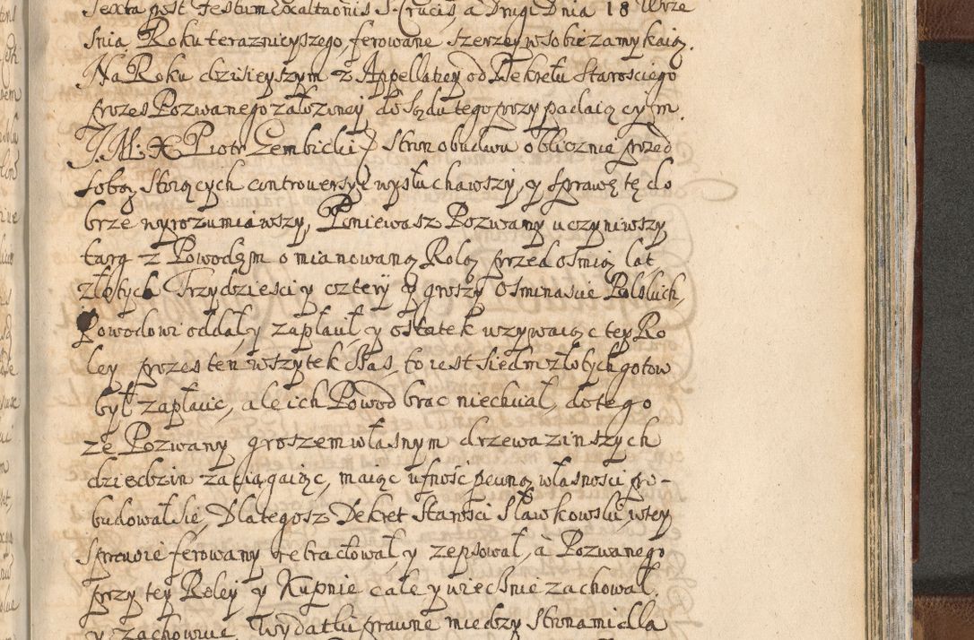 Zdjęcie nr 1529 dla obiektu archiwalnego: Acta actorum, decretorum, sententiarum, erectionum, confirmationum, institutionum, resignationum, constitutionum, provisionum, quietationum, submissionum, protestationum, substitutionum R. D. Petri Gembicki, episcopi Cracoviensis, ducis Severiae in a. D. 1650 et 1651 acticatorum. Volumen V