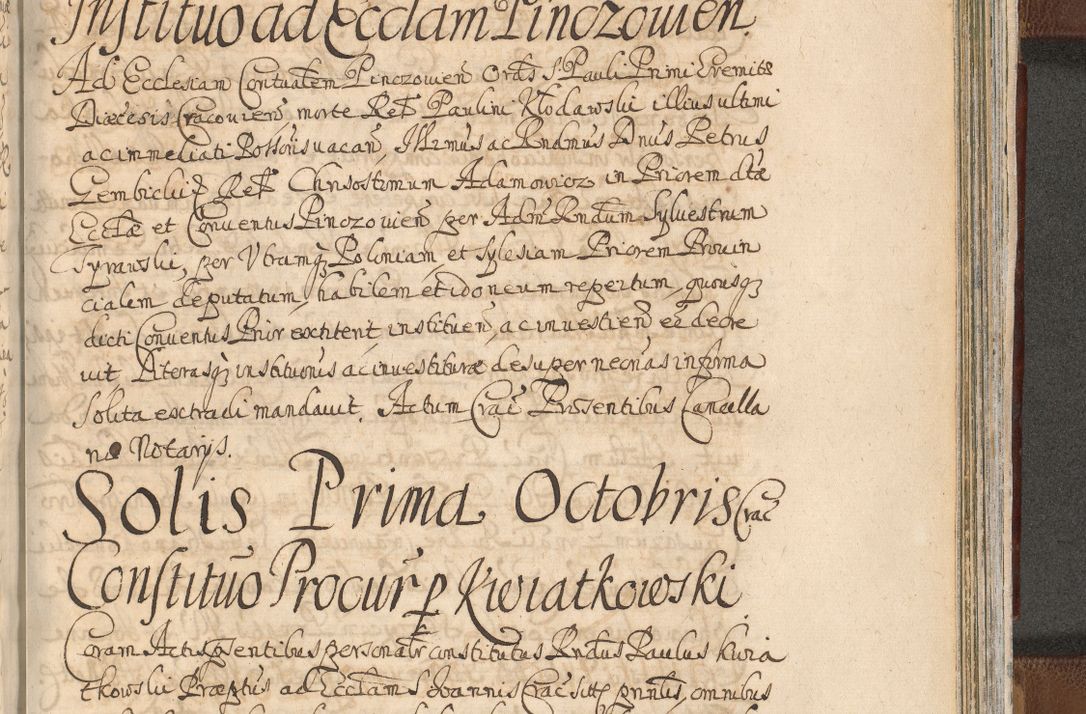 Zdjęcie nr 1525 dla obiektu archiwalnego: Acta actorum, decretorum, sententiarum, erectionum, confirmationum, institutionum, resignationum, constitutionum, provisionum, quietationum, submissionum, protestationum, substitutionum R. D. Petri Gembicki, episcopi Cracoviensis, ducis Severiae in a. D. 1650 et 1651 acticatorum. Volumen V