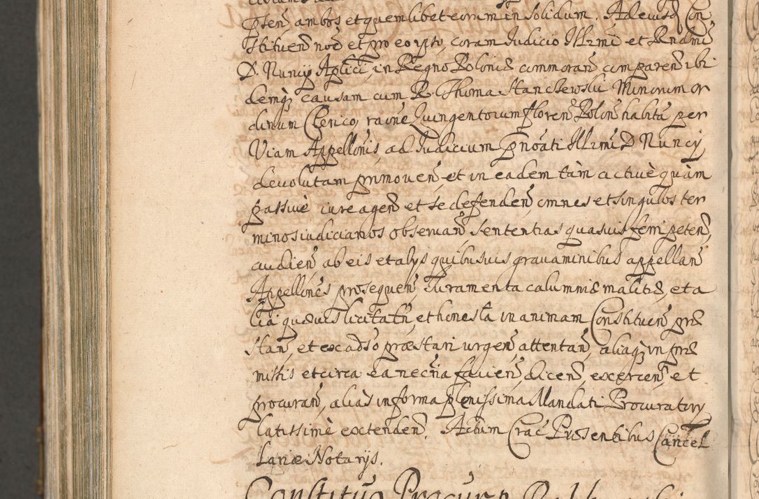 Zdjęcie nr 1522 dla obiektu archiwalnego: Acta actorum, decretorum, sententiarum, erectionum, confirmationum, institutionum, resignationum, constitutionum, provisionum, quietationum, submissionum, protestationum, substitutionum R. D. Petri Gembicki, episcopi Cracoviensis, ducis Severiae in a. D. 1650 et 1651 acticatorum. Volumen V