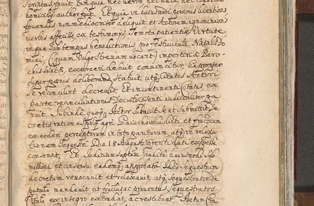 Zdjęcie nr 1507 dla obiektu archiwalnego: Acta actorum, decretorum, sententiarum, erectionum, confirmationum, institutionum, resignationum, constitutionum, provisionum, quietationum, submissionum, protestationum, substitutionum R. D. Petri Gembicki, episcopi Cracoviensis, ducis Severiae in a. D. 1650 et 1651 acticatorum. Volumen V