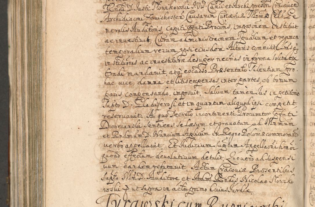 Zdjęcie nr 1506 dla obiektu archiwalnego: Acta actorum, decretorum, sententiarum, erectionum, confirmationum, institutionum, resignationum, constitutionum, provisionum, quietationum, submissionum, protestationum, substitutionum R. D. Petri Gembicki, episcopi Cracoviensis, ducis Severiae in a. D. 1650 et 1651 acticatorum. Volumen V
