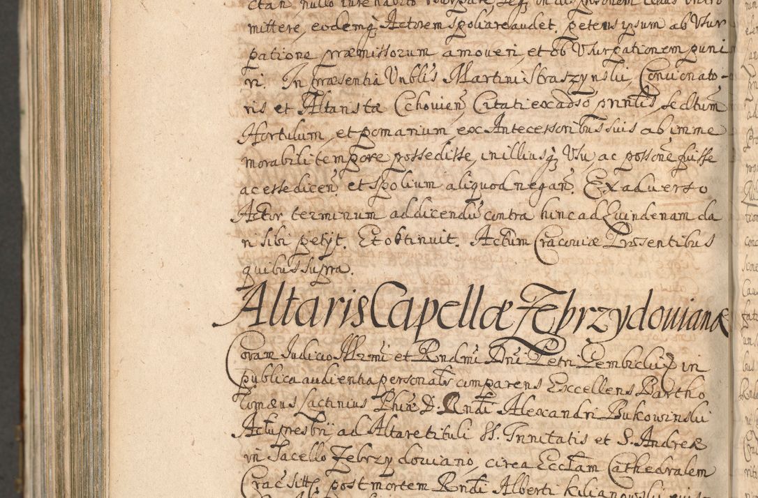 Zdjęcie nr 1504 dla obiektu archiwalnego: Acta actorum, decretorum, sententiarum, erectionum, confirmationum, institutionum, resignationum, constitutionum, provisionum, quietationum, submissionum, protestationum, substitutionum R. D. Petri Gembicki, episcopi Cracoviensis, ducis Severiae in a. D. 1650 et 1651 acticatorum. Volumen V