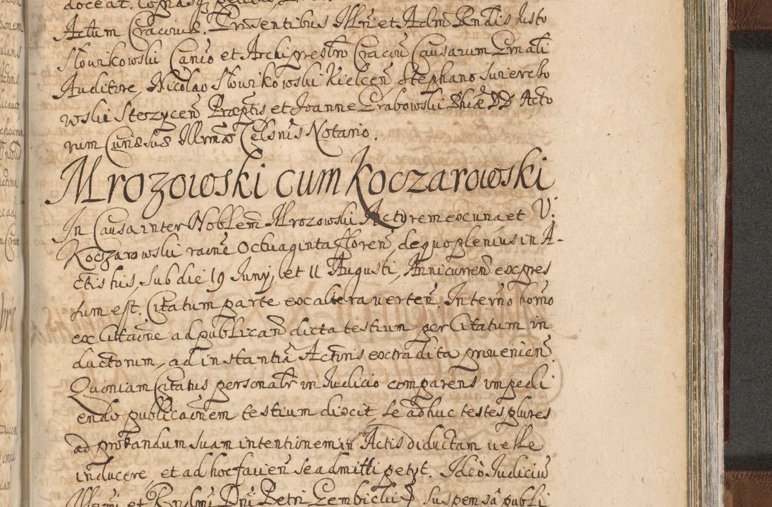 Zdjęcie nr 1503 dla obiektu archiwalnego: Acta actorum, decretorum, sententiarum, erectionum, confirmationum, institutionum, resignationum, constitutionum, provisionum, quietationum, submissionum, protestationum, substitutionum R. D. Petri Gembicki, episcopi Cracoviensis, ducis Severiae in a. D. 1650 et 1651 acticatorum. Volumen V