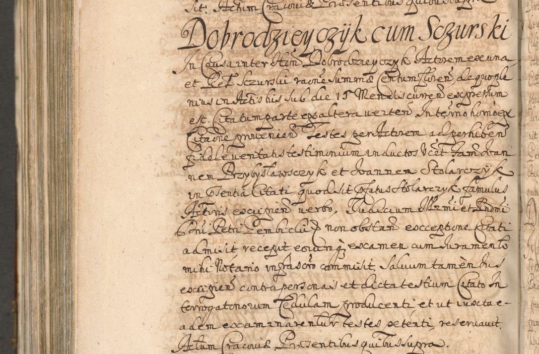 Zdjęcie nr 1500 dla obiektu archiwalnego: Acta actorum, decretorum, sententiarum, erectionum, confirmationum, institutionum, resignationum, constitutionum, provisionum, quietationum, submissionum, protestationum, substitutionum R. D. Petri Gembicki, episcopi Cracoviensis, ducis Severiae in a. D. 1650 et 1651 acticatorum. Volumen V