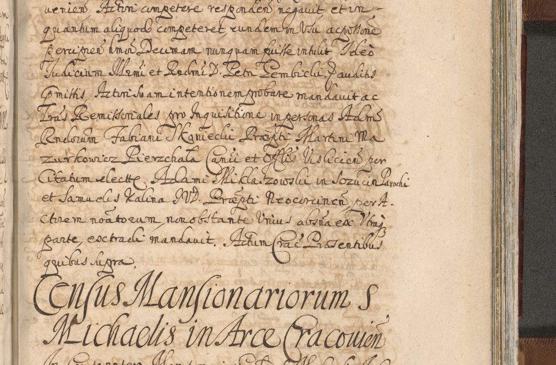 Zdjęcie nr 1499 dla obiektu archiwalnego: Acta actorum, decretorum, sententiarum, erectionum, confirmationum, institutionum, resignationum, constitutionum, provisionum, quietationum, submissionum, protestationum, substitutionum R. D. Petri Gembicki, episcopi Cracoviensis, ducis Severiae in a. D. 1650 et 1651 acticatorum. Volumen V