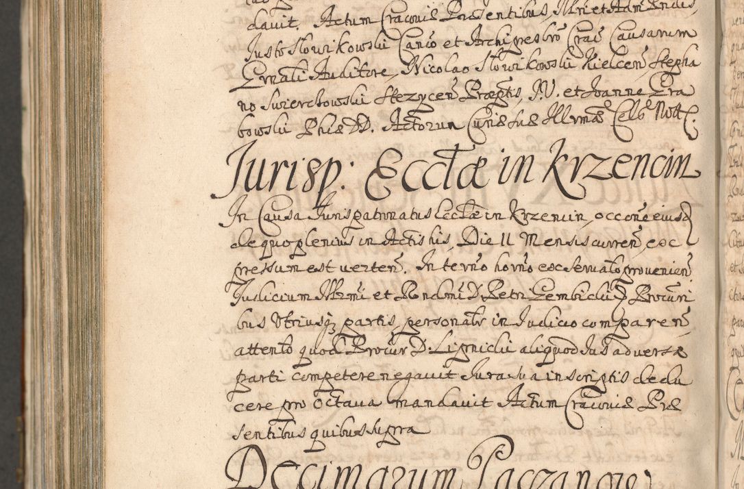 Zdjęcie nr 1498 dla obiektu archiwalnego: Acta actorum, decretorum, sententiarum, erectionum, confirmationum, institutionum, resignationum, constitutionum, provisionum, quietationum, submissionum, protestationum, substitutionum R. D. Petri Gembicki, episcopi Cracoviensis, ducis Severiae in a. D. 1650 et 1651 acticatorum. Volumen V