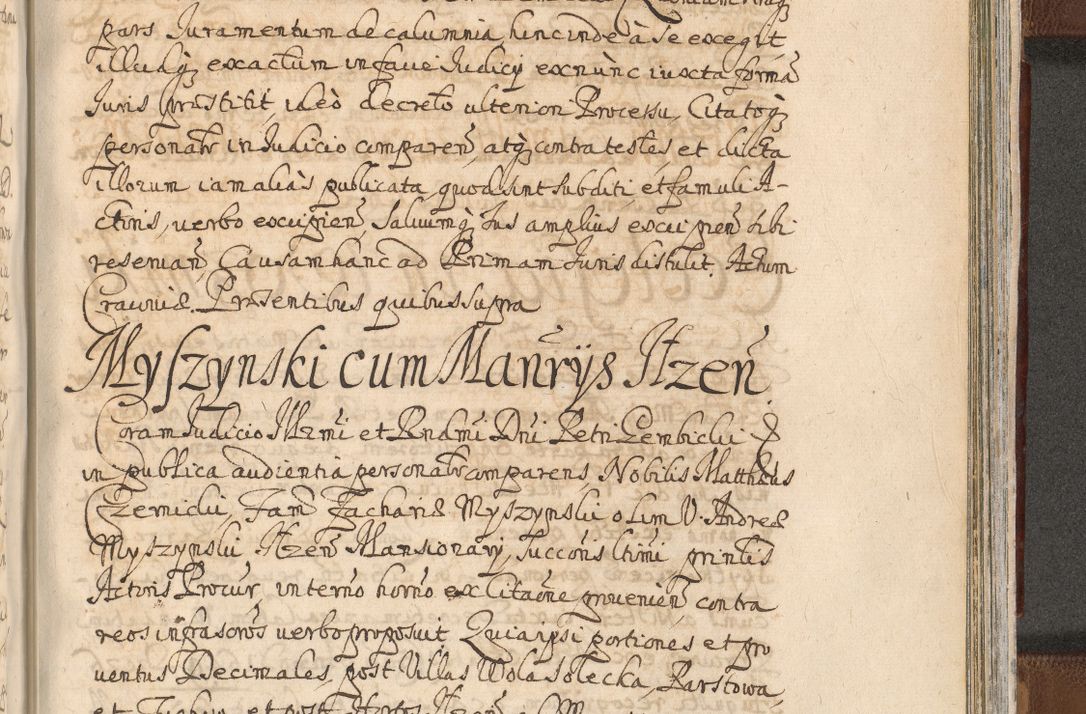 Zdjęcie nr 1493 dla obiektu archiwalnego: Acta actorum, decretorum, sententiarum, erectionum, confirmationum, institutionum, resignationum, constitutionum, provisionum, quietationum, submissionum, protestationum, substitutionum R. D. Petri Gembicki, episcopi Cracoviensis, ducis Severiae in a. D. 1650 et 1651 acticatorum. Volumen V