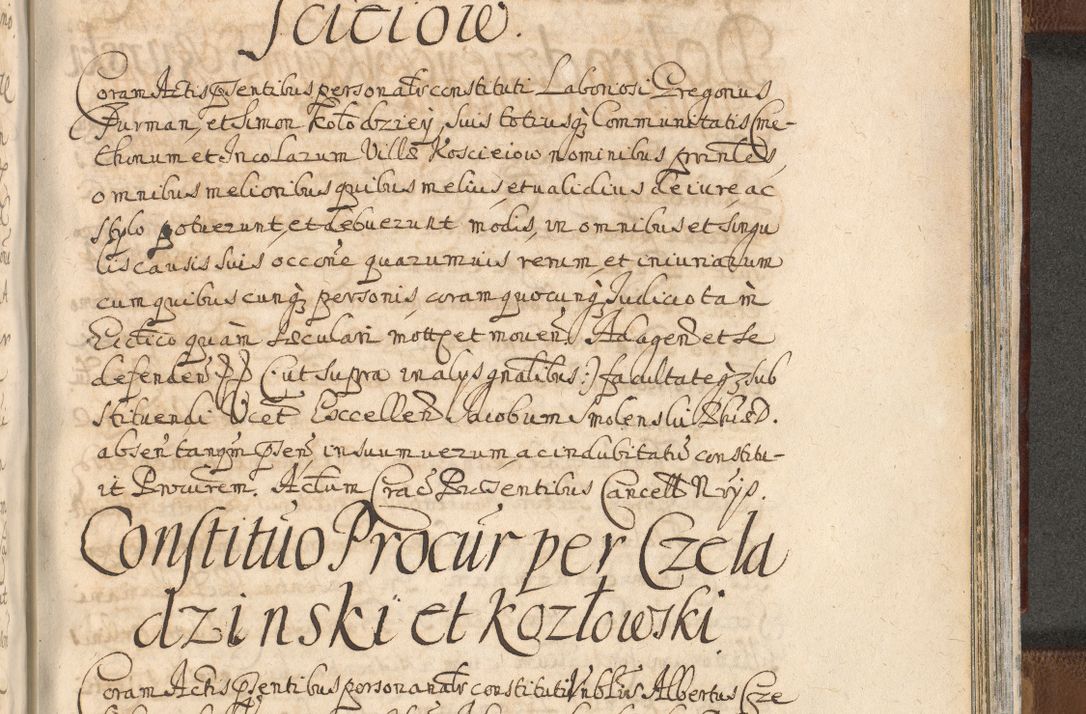 Zdjęcie nr 1489 dla obiektu archiwalnego: Acta actorum, decretorum, sententiarum, erectionum, confirmationum, institutionum, resignationum, constitutionum, provisionum, quietationum, submissionum, protestationum, substitutionum R. D. Petri Gembicki, episcopi Cracoviensis, ducis Severiae in a. D. 1650 et 1651 acticatorum. Volumen V