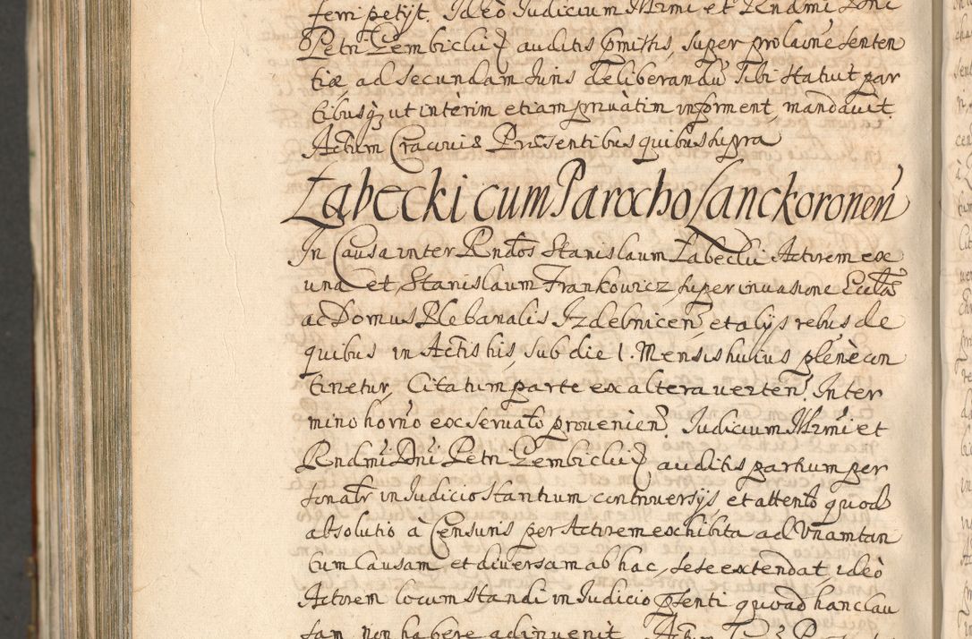 Zdjęcie nr 1484 dla obiektu archiwalnego: Acta actorum, decretorum, sententiarum, erectionum, confirmationum, institutionum, resignationum, constitutionum, provisionum, quietationum, submissionum, protestationum, substitutionum R. D. Petri Gembicki, episcopi Cracoviensis, ducis Severiae in a. D. 1650 et 1651 acticatorum. Volumen V
