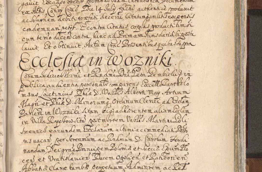 Zdjęcie nr 1481 dla obiektu archiwalnego: Acta actorum, decretorum, sententiarum, erectionum, confirmationum, institutionum, resignationum, constitutionum, provisionum, quietationum, submissionum, protestationum, substitutionum R. D. Petri Gembicki, episcopi Cracoviensis, ducis Severiae in a. D. 1650 et 1651 acticatorum. Volumen V