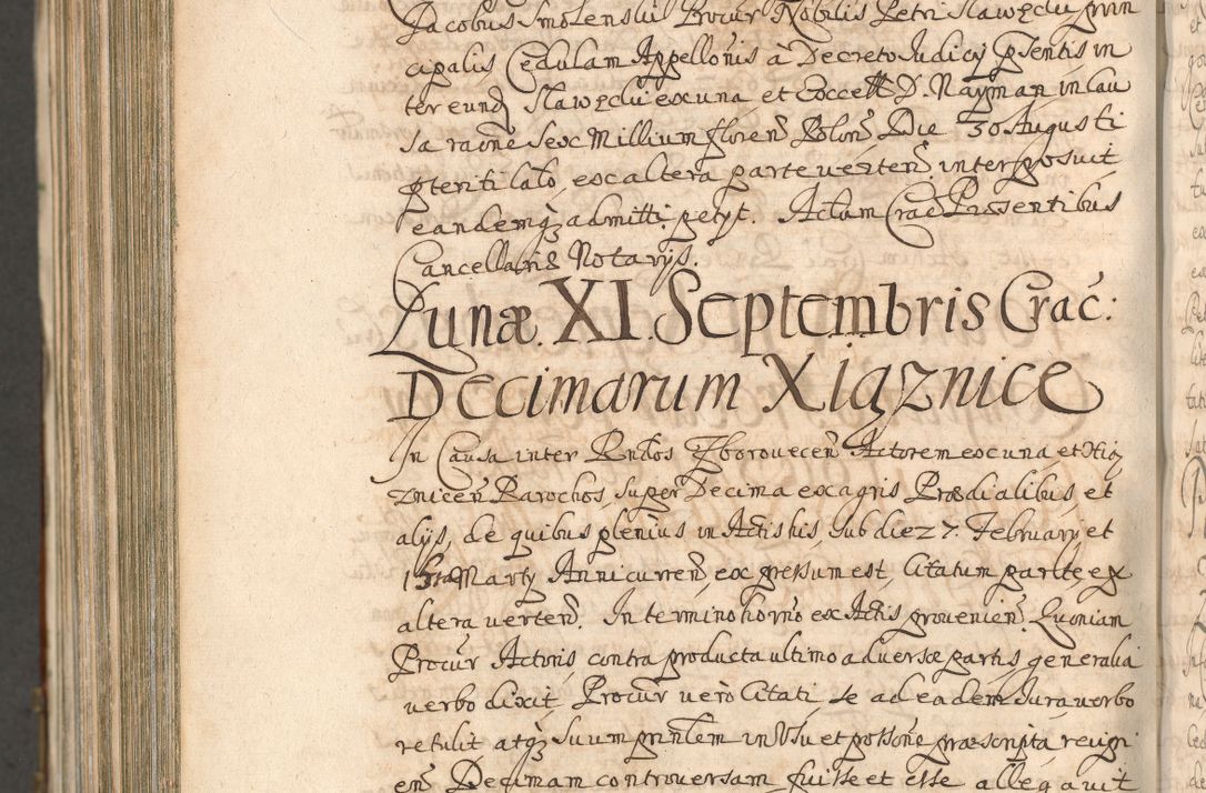 Zdjęcie nr 1468 dla obiektu archiwalnego: Acta actorum, decretorum, sententiarum, erectionum, confirmationum, institutionum, resignationum, constitutionum, provisionum, quietationum, submissionum, protestationum, substitutionum R. D. Petri Gembicki, episcopi Cracoviensis, ducis Severiae in a. D. 1650 et 1651 acticatorum. Volumen V