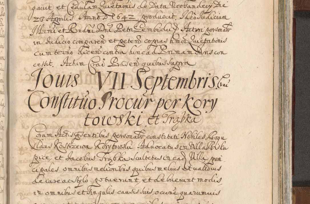 Zdjęcie nr 1467 dla obiektu archiwalnego: Acta actorum, decretorum, sententiarum, erectionum, confirmationum, institutionum, resignationum, constitutionum, provisionum, quietationum, submissionum, protestationum, substitutionum R. D. Petri Gembicki, episcopi Cracoviensis, ducis Severiae in a. D. 1650 et 1651 acticatorum. Volumen V
