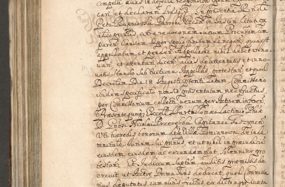 Zdjęcie nr 1462 dla obiektu archiwalnego: Acta actorum, decretorum, sententiarum, erectionum, confirmationum, institutionum, resignationum, constitutionum, provisionum, quietationum, submissionum, protestationum, substitutionum R. D. Petri Gembicki, episcopi Cracoviensis, ducis Severiae in a. D. 1650 et 1651 acticatorum. Volumen V