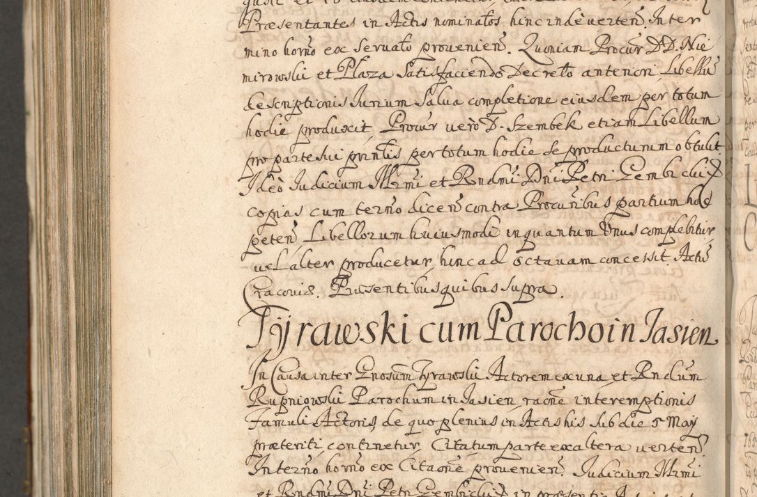 Zdjęcie nr 1458 dla obiektu archiwalnego: Acta actorum, decretorum, sententiarum, erectionum, confirmationum, institutionum, resignationum, constitutionum, provisionum, quietationum, submissionum, protestationum, substitutionum R. D. Petri Gembicki, episcopi Cracoviensis, ducis Severiae in a. D. 1650 et 1651 acticatorum. Volumen V
