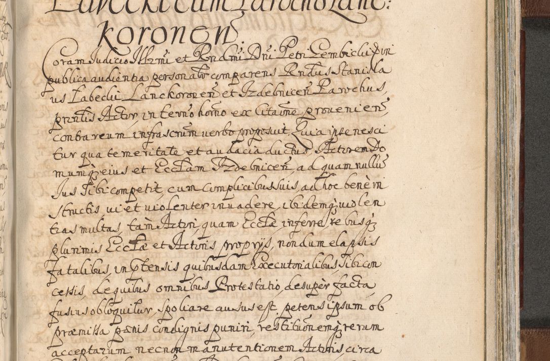 Zdjęcie nr 1455 dla obiektu archiwalnego: Acta actorum, decretorum, sententiarum, erectionum, confirmationum, institutionum, resignationum, constitutionum, provisionum, quietationum, submissionum, protestationum, substitutionum R. D. Petri Gembicki, episcopi Cracoviensis, ducis Severiae in a. D. 1650 et 1651 acticatorum. Volumen V