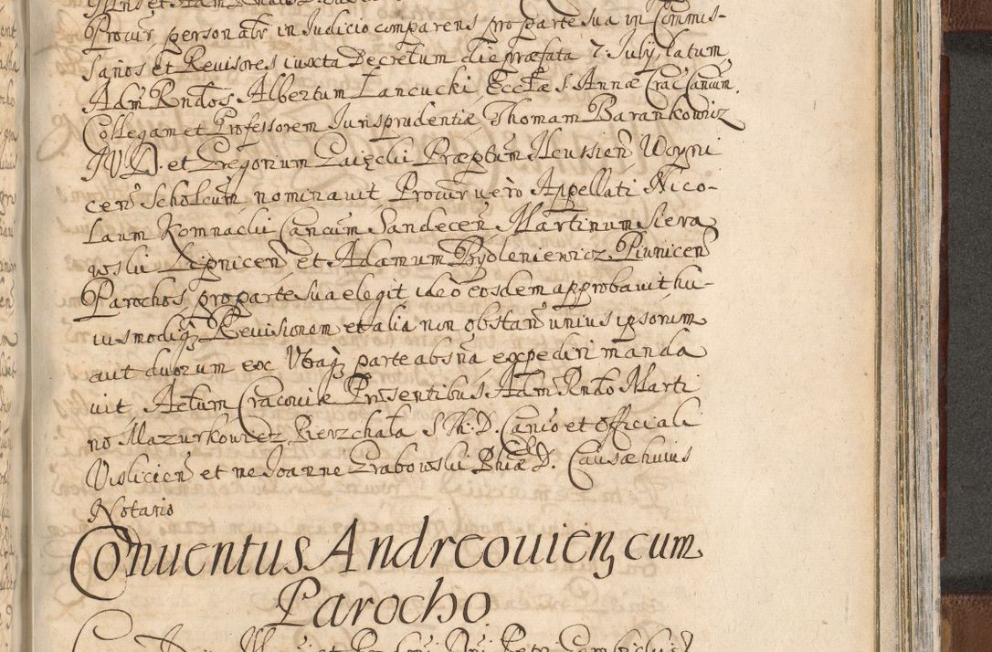 Zdjęcie nr 1453 dla obiektu archiwalnego: Acta actorum, decretorum, sententiarum, erectionum, confirmationum, institutionum, resignationum, constitutionum, provisionum, quietationum, submissionum, protestationum, substitutionum R. D. Petri Gembicki, episcopi Cracoviensis, ducis Severiae in a. D. 1650 et 1651 acticatorum. Volumen V