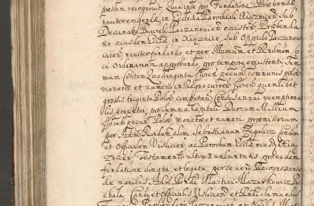 Zdjęcie nr 1446 dla obiektu archiwalnego: Acta actorum, decretorum, sententiarum, erectionum, confirmationum, institutionum, resignationum, constitutionum, provisionum, quietationum, submissionum, protestationum, substitutionum R. D. Petri Gembicki, episcopi Cracoviensis, ducis Severiae in a. D. 1650 et 1651 acticatorum. Volumen V