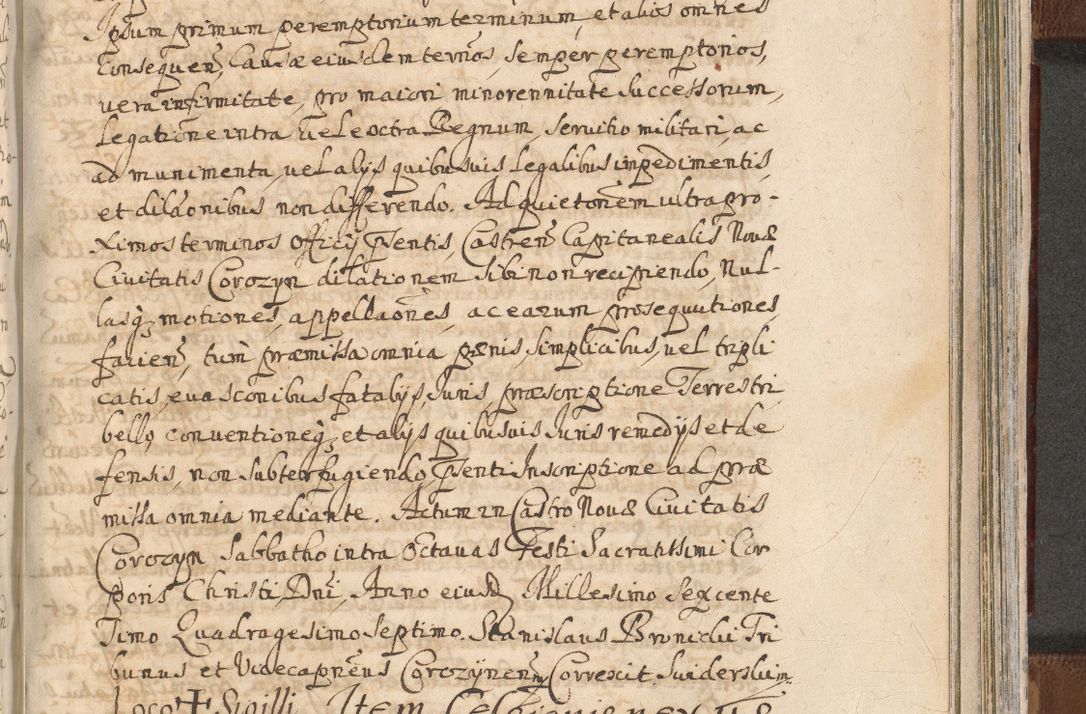 Zdjęcie nr 1437 dla obiektu archiwalnego: Acta actorum, decretorum, sententiarum, erectionum, confirmationum, institutionum, resignationum, constitutionum, provisionum, quietationum, submissionum, protestationum, substitutionum R. D. Petri Gembicki, episcopi Cracoviensis, ducis Severiae in a. D. 1650 et 1651 acticatorum. Volumen V