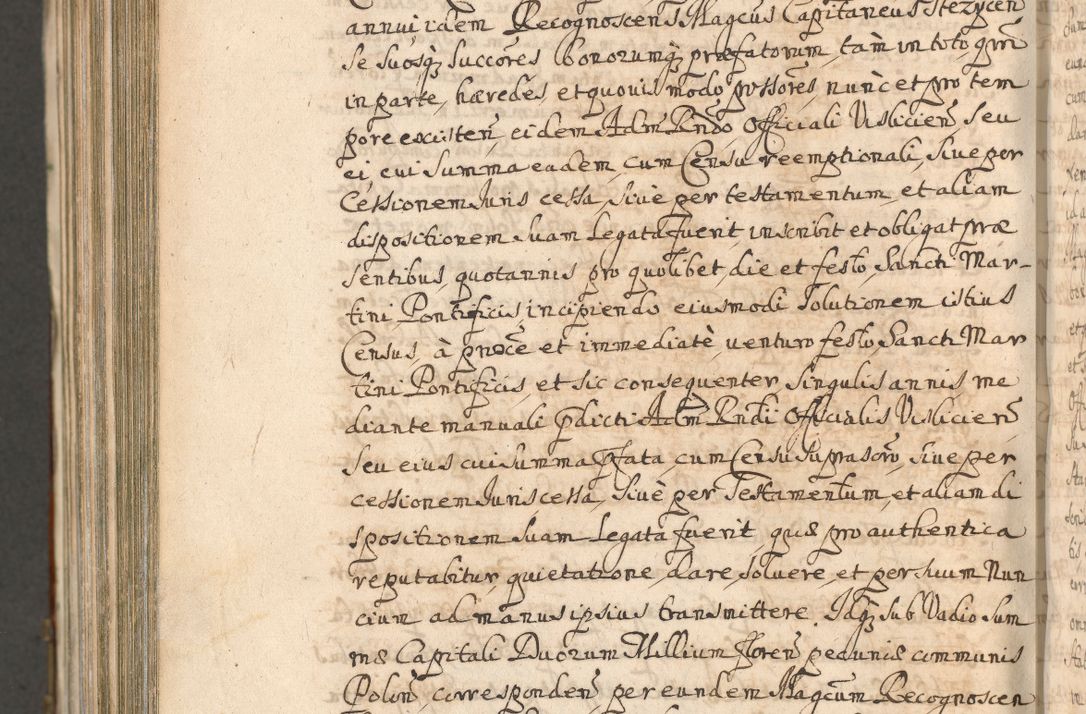 Zdjęcie nr 1434 dla obiektu archiwalnego: Acta actorum, decretorum, sententiarum, erectionum, confirmationum, institutionum, resignationum, constitutionum, provisionum, quietationum, submissionum, protestationum, substitutionum R. D. Petri Gembicki, episcopi Cracoviensis, ducis Severiae in a. D. 1650 et 1651 acticatorum. Volumen V