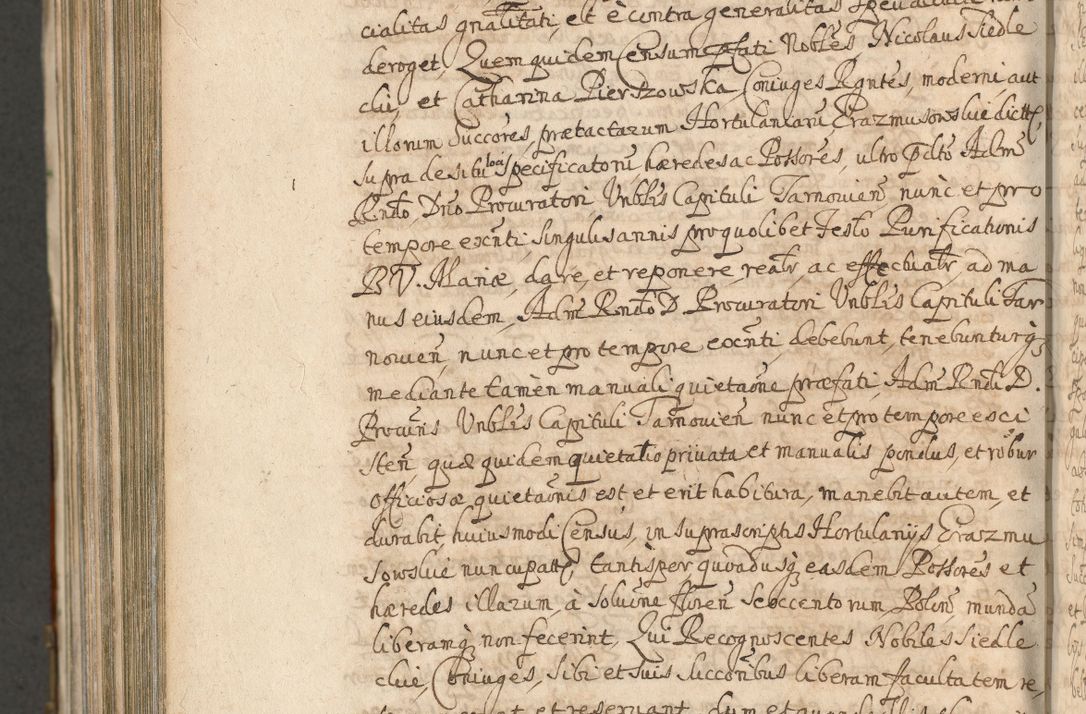 Zdjęcie nr 1426 dla obiektu archiwalnego: Acta actorum, decretorum, sententiarum, erectionum, confirmationum, institutionum, resignationum, constitutionum, provisionum, quietationum, submissionum, protestationum, substitutionum R. D. Petri Gembicki, episcopi Cracoviensis, ducis Severiae in a. D. 1650 et 1651 acticatorum. Volumen V