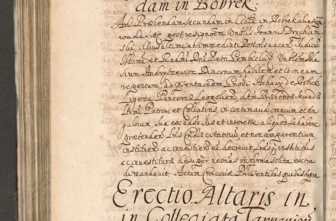 Zdjęcie nr 1422 dla obiektu archiwalnego: Acta actorum, decretorum, sententiarum, erectionum, confirmationum, institutionum, resignationum, constitutionum, provisionum, quietationum, submissionum, protestationum, substitutionum R. D. Petri Gembicki, episcopi Cracoviensis, ducis Severiae in a. D. 1650 et 1651 acticatorum. Volumen V