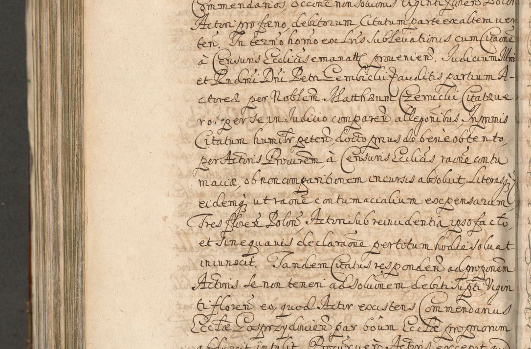 Zdjęcie nr 1420 dla obiektu archiwalnego: Acta actorum, decretorum, sententiarum, erectionum, confirmationum, institutionum, resignationum, constitutionum, provisionum, quietationum, submissionum, protestationum, substitutionum R. D. Petri Gembicki, episcopi Cracoviensis, ducis Severiae in a. D. 1650 et 1651 acticatorum. Volumen V