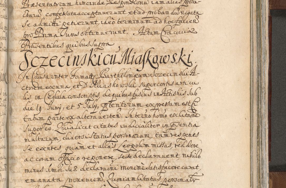 Zdjęcie nr 1419 dla obiektu archiwalnego: Acta actorum, decretorum, sententiarum, erectionum, confirmationum, institutionum, resignationum, constitutionum, provisionum, quietationum, submissionum, protestationum, substitutionum R. D. Petri Gembicki, episcopi Cracoviensis, ducis Severiae in a. D. 1650 et 1651 acticatorum. Volumen V
