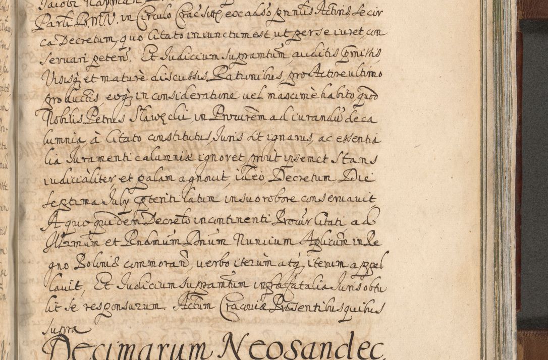 Zdjęcie nr 1417 dla obiektu archiwalnego: Acta actorum, decretorum, sententiarum, erectionum, confirmationum, institutionum, resignationum, constitutionum, provisionum, quietationum, submissionum, protestationum, substitutionum R. D. Petri Gembicki, episcopi Cracoviensis, ducis Severiae in a. D. 1650 et 1651 acticatorum. Volumen V