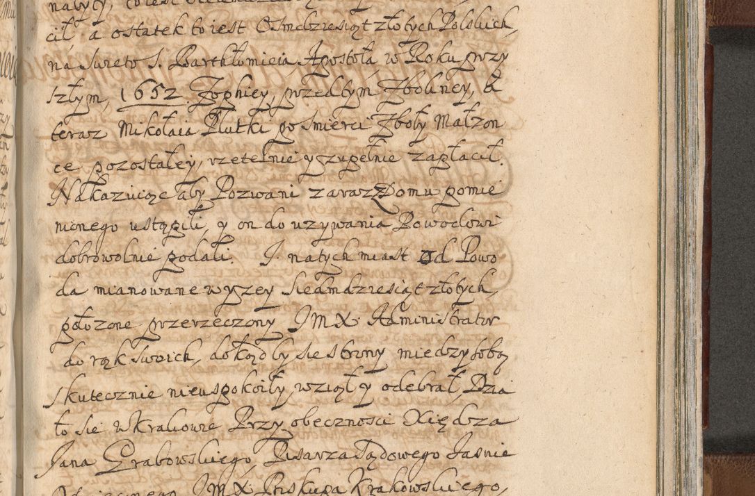 Zdjęcie nr 1407 dla obiektu archiwalnego: Acta actorum, decretorum, sententiarum, erectionum, confirmationum, institutionum, resignationum, constitutionum, provisionum, quietationum, submissionum, protestationum, substitutionum R. D. Petri Gembicki, episcopi Cracoviensis, ducis Severiae in a. D. 1650 et 1651 acticatorum. Volumen V