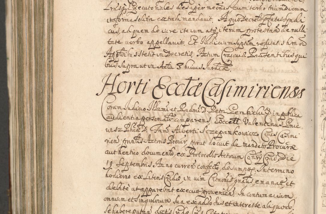 Zdjęcie nr 1608 dla obiektu archiwalnego: Acta actorum, decretorum, sententiarum, erectionum, confirmationum, institutionum, resignationum, constitutionum, provisionum, quietationum, submissionum, protestationum, substitutionum R. D. Petri Gembicki, episcopi Cracoviensis, ducis Severiae in a. D. 1650 et 1651 acticatorum. Volumen V