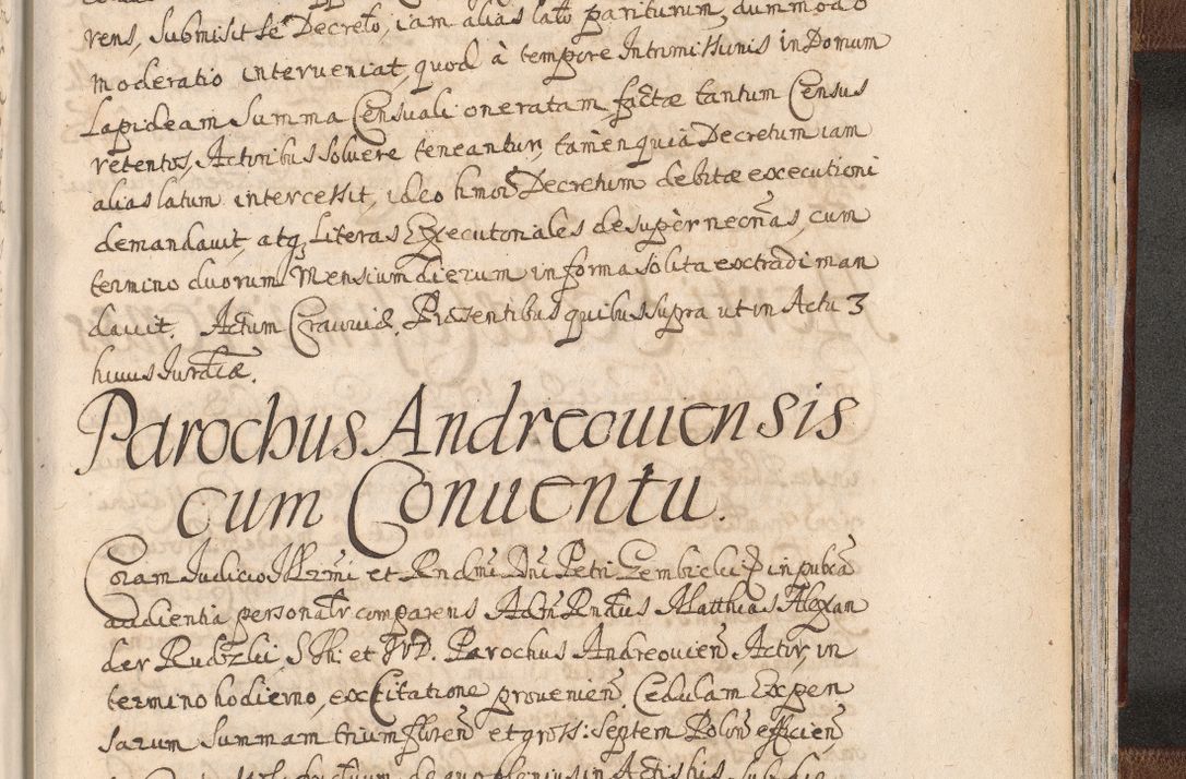Zdjęcie nr 1607 dla obiektu archiwalnego: Acta actorum, decretorum, sententiarum, erectionum, confirmationum, institutionum, resignationum, constitutionum, provisionum, quietationum, submissionum, protestationum, substitutionum R. D. Petri Gembicki, episcopi Cracoviensis, ducis Severiae in a. D. 1650 et 1651 acticatorum. Volumen V