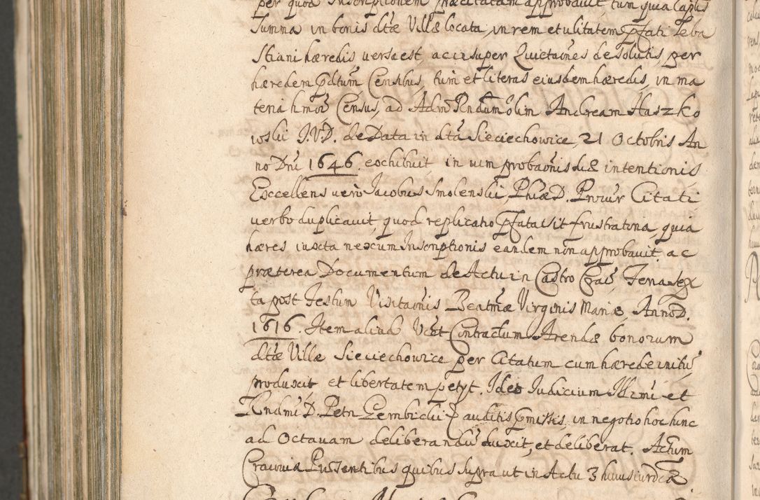 Zdjęcie nr 1606 dla obiektu archiwalnego: Acta actorum, decretorum, sententiarum, erectionum, confirmationum, institutionum, resignationum, constitutionum, provisionum, quietationum, submissionum, protestationum, substitutionum R. D. Petri Gembicki, episcopi Cracoviensis, ducis Severiae in a. D. 1650 et 1651 acticatorum. Volumen V