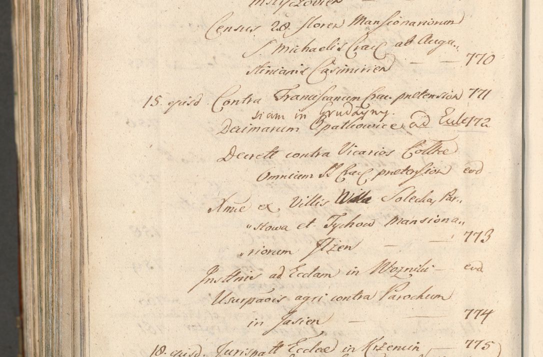 Zdjęcie nr 1803 dla obiektu archiwalnego: Acta actorum, decretorum, sententiarum, erectionum, confirmationum, institutionum, resignationum, constitutionum, provisionum, quietationum, submissionum, protestationum, substitutionum R. D. Petri Gembicki, episcopi Cracoviensis, ducis Severiae in a. D. 1650 et 1651 acticatorum. Volumen V