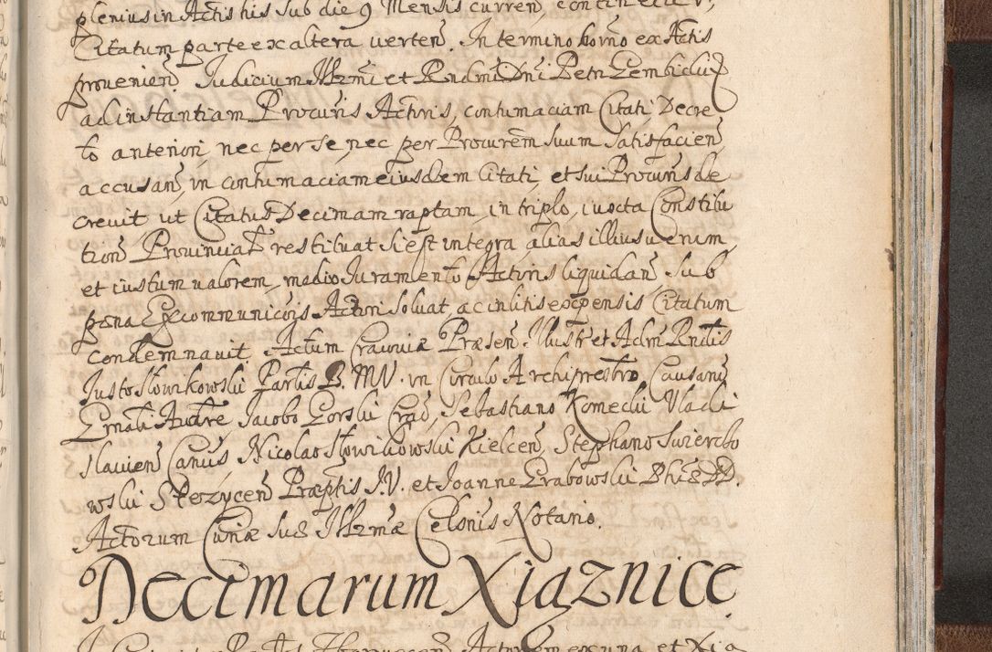 Zdjęcie nr 1603 dla obiektu archiwalnego: Acta actorum, decretorum, sententiarum, erectionum, confirmationum, institutionum, resignationum, constitutionum, provisionum, quietationum, submissionum, protestationum, substitutionum R. D. Petri Gembicki, episcopi Cracoviensis, ducis Severiae in a. D. 1650 et 1651 acticatorum. Volumen V