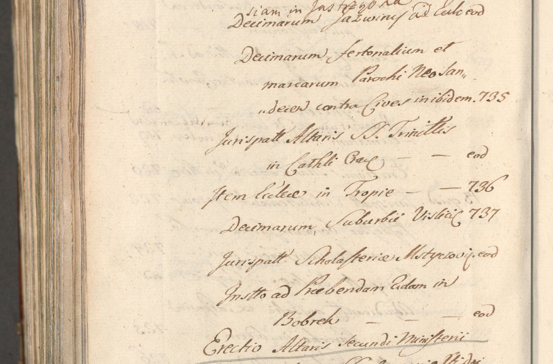 Zdjęcie nr 1799 dla obiektu archiwalnego: Acta actorum, decretorum, sententiarum, erectionum, confirmationum, institutionum, resignationum, constitutionum, provisionum, quietationum, submissionum, protestationum, substitutionum R. D. Petri Gembicki, episcopi Cracoviensis, ducis Severiae in a. D. 1650 et 1651 acticatorum. Volumen V