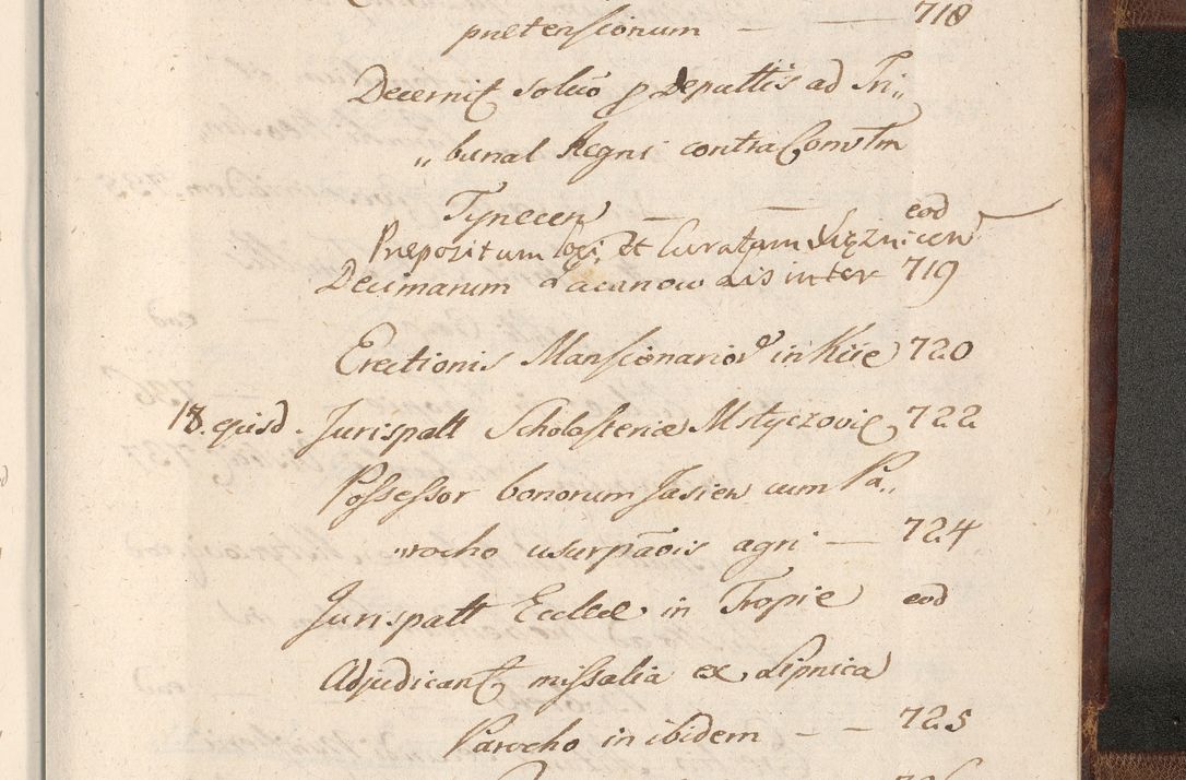 Zdjęcie nr 1797 dla obiektu archiwalnego: Acta actorum, decretorum, sententiarum, erectionum, confirmationum, institutionum, resignationum, constitutionum, provisionum, quietationum, submissionum, protestationum, substitutionum R. D. Petri Gembicki, episcopi Cracoviensis, ducis Severiae in a. D. 1650 et 1651 acticatorum. Volumen V