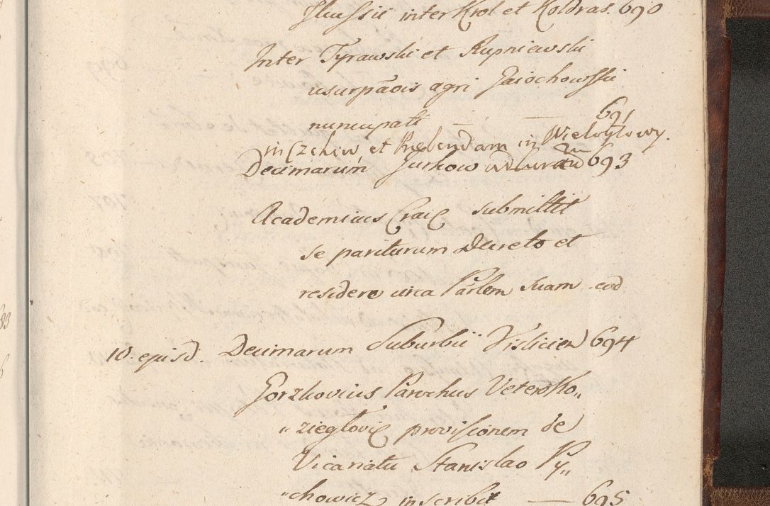 Zdjęcie nr 1795 dla obiektu archiwalnego: Acta actorum, decretorum, sententiarum, erectionum, confirmationum, institutionum, resignationum, constitutionum, provisionum, quietationum, submissionum, protestationum, substitutionum R. D. Petri Gembicki, episcopi Cracoviensis, ducis Severiae in a. D. 1650 et 1651 acticatorum. Volumen V