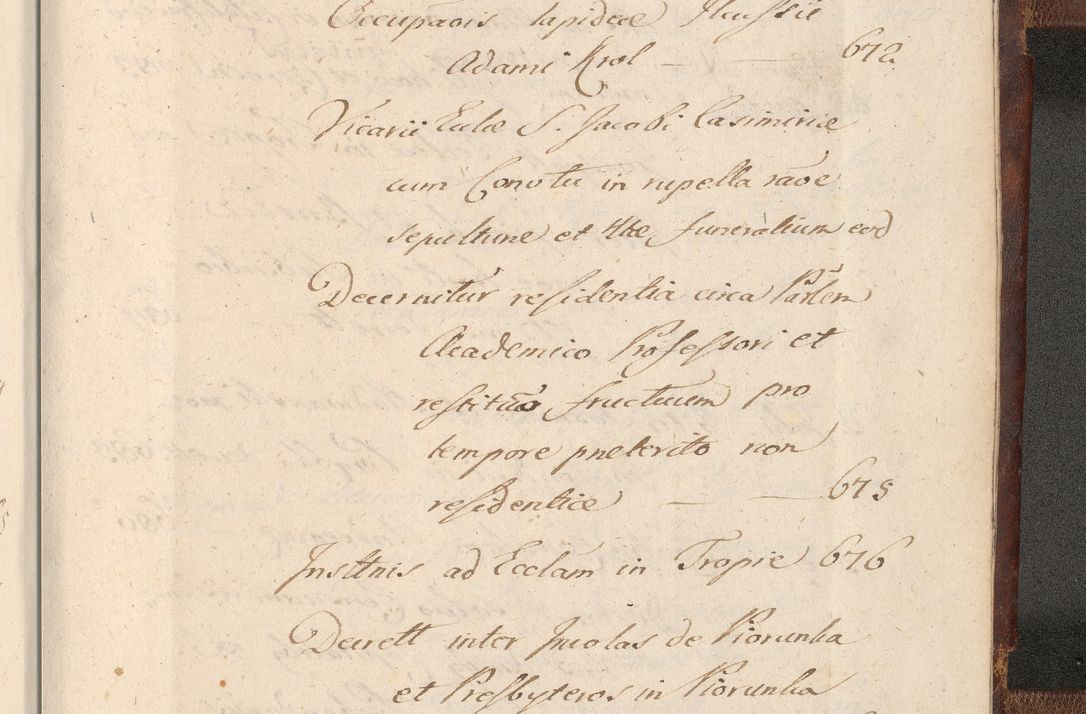 Zdjęcie nr 1793 dla obiektu archiwalnego: Acta actorum, decretorum, sententiarum, erectionum, confirmationum, institutionum, resignationum, constitutionum, provisionum, quietationum, submissionum, protestationum, substitutionum R. D. Petri Gembicki, episcopi Cracoviensis, ducis Severiae in a. D. 1650 et 1651 acticatorum. Volumen V