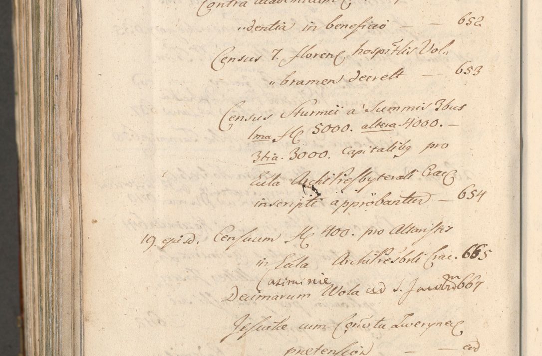 Zdjęcie nr 1792 dla obiektu archiwalnego: Acta actorum, decretorum, sententiarum, erectionum, confirmationum, institutionum, resignationum, constitutionum, provisionum, quietationum, submissionum, protestationum, substitutionum R. D. Petri Gembicki, episcopi Cracoviensis, ducis Severiae in a. D. 1650 et 1651 acticatorum. Volumen V