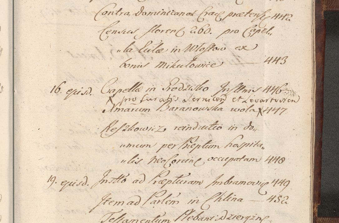 Zdjęcie nr 1781 dla obiektu archiwalnego: Acta actorum, decretorum, sententiarum, erectionum, confirmationum, institutionum, resignationum, constitutionum, provisionum, quietationum, submissionum, protestationum, substitutionum R. D. Petri Gembicki, episcopi Cracoviensis, ducis Severiae in a. D. 1650 et 1651 acticatorum. Volumen V