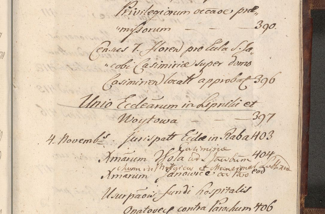 Zdjęcie nr 1777 dla obiektu archiwalnego: Acta actorum, decretorum, sententiarum, erectionum, confirmationum, institutionum, resignationum, constitutionum, provisionum, quietationum, submissionum, protestationum, substitutionum R. D. Petri Gembicki, episcopi Cracoviensis, ducis Severiae in a. D. 1650 et 1651 acticatorum. Volumen V
