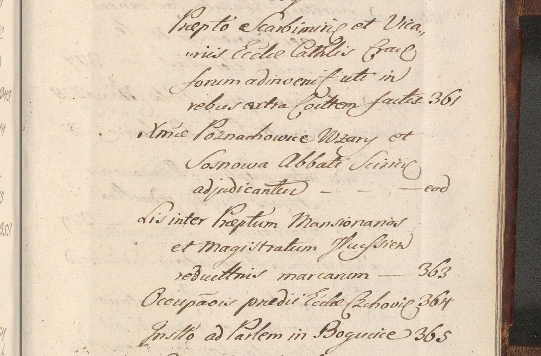 Zdjęcie nr 1775 dla obiektu archiwalnego: Acta actorum, decretorum, sententiarum, erectionum, confirmationum, institutionum, resignationum, constitutionum, provisionum, quietationum, submissionum, protestationum, substitutionum R. D. Petri Gembicki, episcopi Cracoviensis, ducis Severiae in a. D. 1650 et 1651 acticatorum. Volumen V