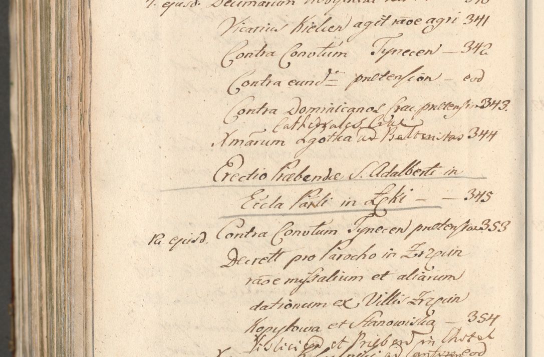 Zdjęcie nr 1774 dla obiektu archiwalnego: Acta actorum, decretorum, sententiarum, erectionum, confirmationum, institutionum, resignationum, constitutionum, provisionum, quietationum, submissionum, protestationum, substitutionum R. D. Petri Gembicki, episcopi Cracoviensis, ducis Severiae in a. D. 1650 et 1651 acticatorum. Volumen V