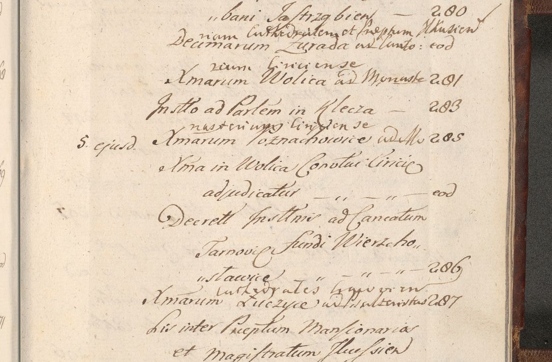 Zdjęcie nr 1769 dla obiektu archiwalnego: Acta actorum, decretorum, sententiarum, erectionum, confirmationum, institutionum, resignationum, constitutionum, provisionum, quietationum, submissionum, protestationum, substitutionum R. D. Petri Gembicki, episcopi Cracoviensis, ducis Severiae in a. D. 1650 et 1651 acticatorum. Volumen V