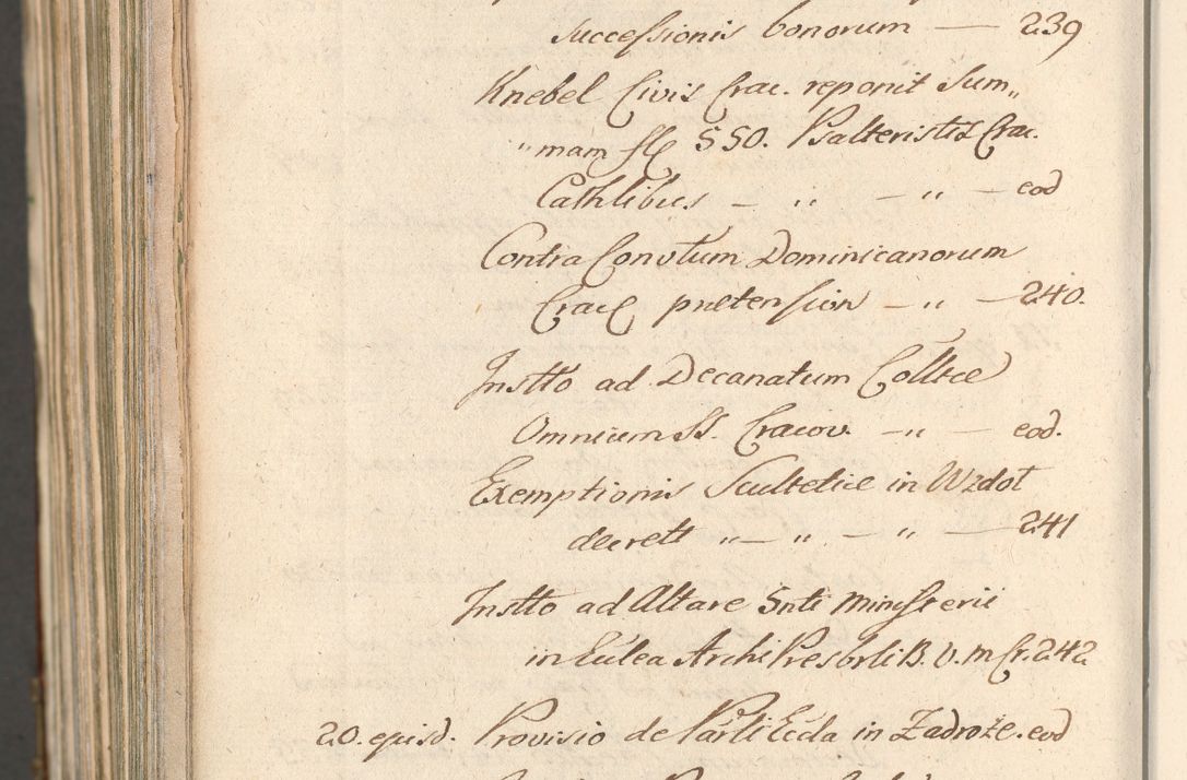Zdjęcie nr 1766 dla obiektu archiwalnego: Acta actorum, decretorum, sententiarum, erectionum, confirmationum, institutionum, resignationum, constitutionum, provisionum, quietationum, submissionum, protestationum, substitutionum R. D. Petri Gembicki, episcopi Cracoviensis, ducis Severiae in a. D. 1650 et 1651 acticatorum. Volumen V